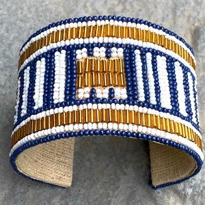 NWOT Beaded Cuff Bracelet Native American southwest pattern